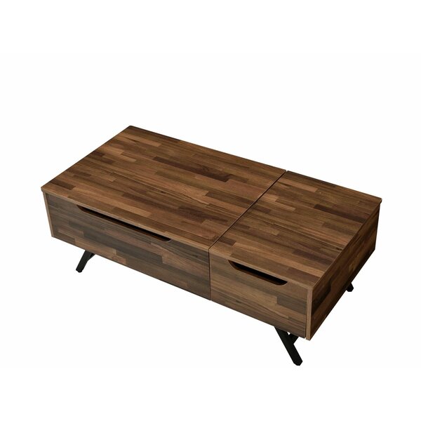 Wrought Studio Table basse à plateau relevable avec rangement Iovanna